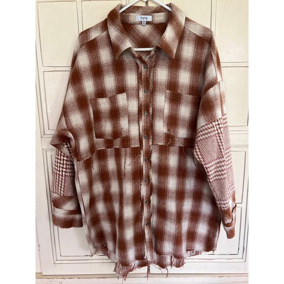 Fate Jackets & Blazers - Fate size medium woven cotton button down jacket top